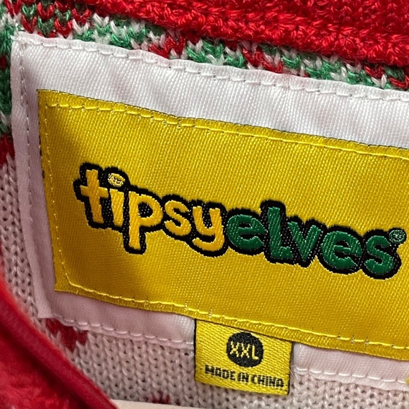 Tipsy Elves Christmas Climax Humping Reindeer Faire Isle Ugly Christmas Sweater - Picture 6 of 7